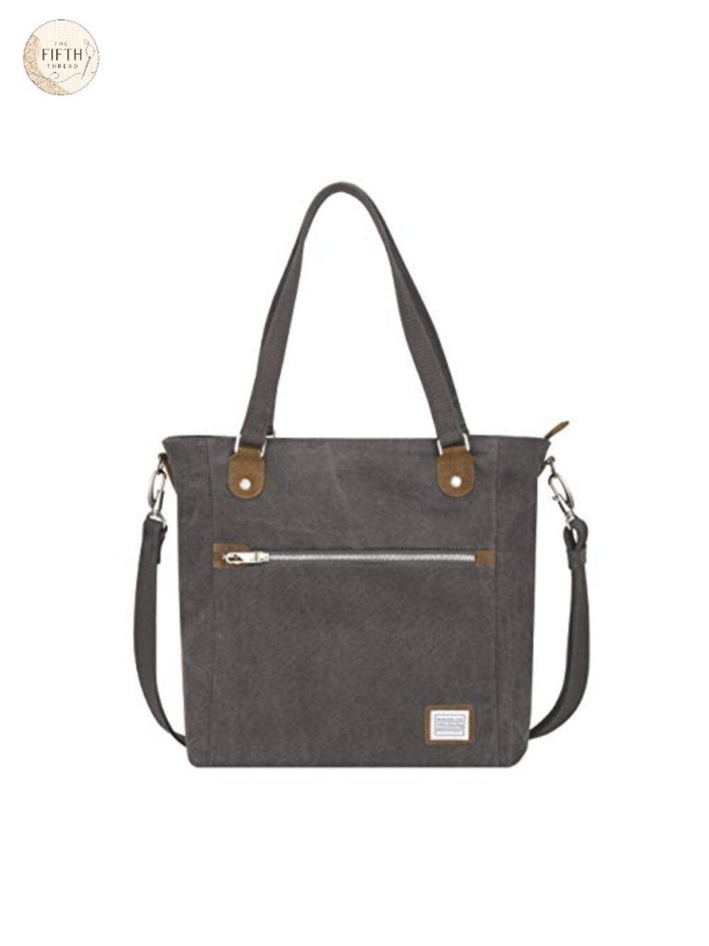 Anti-Theft Heritage Tote Bag with RFID Blocking, Slash Resistant, Cotton Canvas